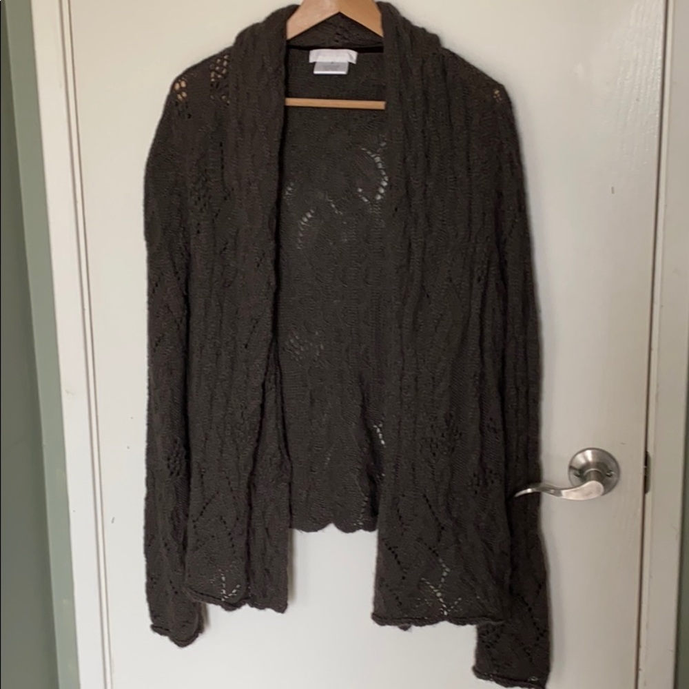 Nicole Farhi 100% super fine alpaca cardigan